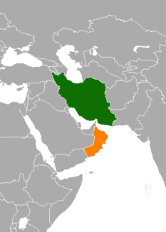 Iran Oman Locator جنگ، تجارت ایران و عمان را ۲.۵ برابر کرد